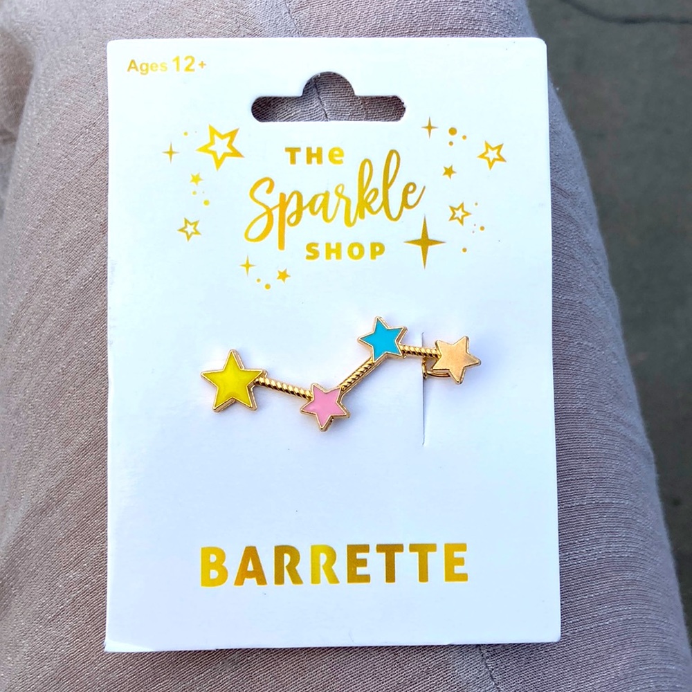NWT 4 star clip barrette